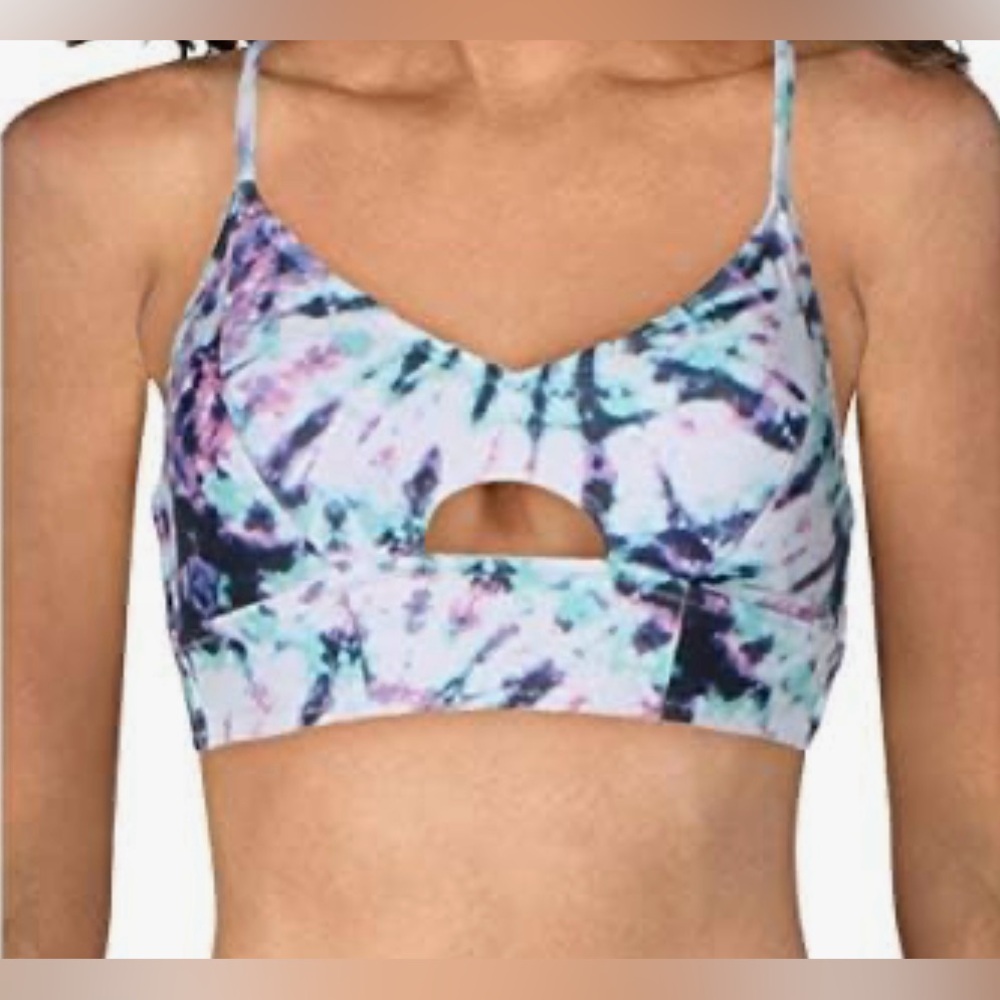 Jessica Simpson Women's Tie Dye Cross Back Swim (Top) Size Small NWT